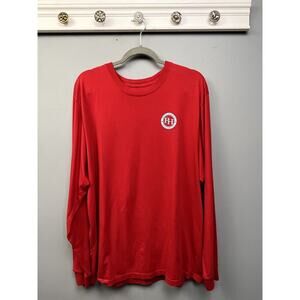 Fish Hippie Cotton Long Sleeve Tee Mens XL Red Sufficient Transportation Graphic